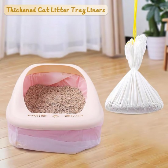 Zocipro Pack of 40 Cat Litter Tray Bags, 79 x 45 cm Cat Litter Tray Bags XL with Drawstrings, Tear-Resistant Cat Litter Tray Bags, Cat Litter Tray Liners for Medium House Cats, Bag Cat Litter Tray Zocipro Pack of 40 Cat Litter Tray Bags, 79 x 45 cm Cat Litter Tray Bags XL with Drawstrings, Tear-Resistant Cat Litter Tray Bags, Cat Litter Tray Liners for Medium House Cats, Bag Cat Litter Tray