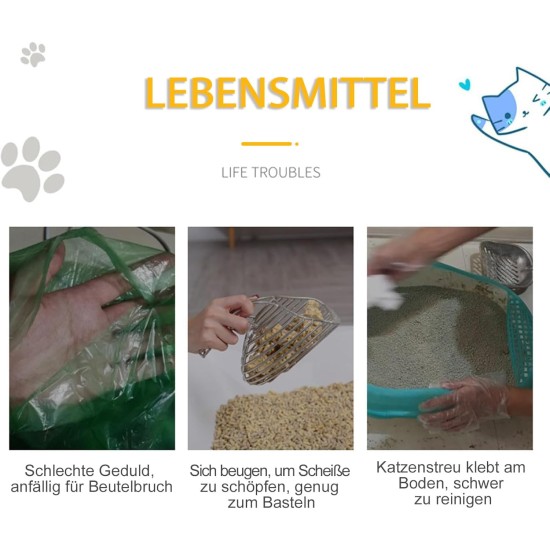 Zouwel Cat Litter Tray Liners, Durable with Drawstring, Scratch Resistant and Leak-Proof, Recycled Cat Litter Box Liners for Medium Pets, 45 x 94 cm, 40 Pack Zouwel Cat Litter Tray Liners, Durable with Drawstring, Scratch Resistant and Leak-Proof, Recycled Cat Litter Box Liners for Medium Pets, 45 x 94 cm, 40 Pack