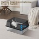 Zstar Katzentoilette Edelstahl, Extra Große Katzentoiletten mit Hohen Seitenwänden, Abnehmbarer Leicht zu Reinigen mit Deckel Katzenklo für Katzen,50x35x28cm,Grau Zstar Katzentoilette Edelstahl, Extra Große Katzentoiletten mit Hohen Seitenwänden, Abnehmbarer Leicht zu Reinigen mit Deckel Katzenklo für Katzen,50x35x28cm,Grau