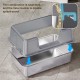 Zstar Katzentoilette Edelstahl, Extra Große Katzentoiletten mit Hohen Seitenwänden, Abnehmbarer Leicht zu Reinigen mit Deckel Katzenklo für Katzen,50x35x28cm,Grau Zstar Katzentoilette Edelstahl, Extra Große Katzentoiletten mit Hohen Seitenwänden, Abnehmbarer Leicht zu Reinigen mit Deckel Katzenklo für Katzen,50x35x28cm,Grau