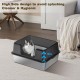 Zstar Katzentoilette Edelstahl, Extra Große Katzentoiletten mit Hohen Seitenwänden, Abnehmbarer Leicht zu Reinigen mit Deckel Katzenklo für Katzen,50x35x28cm,Grau Zstar Katzentoilette Edelstahl, Extra Große Katzentoiletten mit Hohen Seitenwänden, Abnehmbarer Leicht zu Reinigen mit Deckel Katzenklo für Katzen,50x35x28cm,Grau