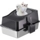 Zstar Katzentoilette aus Edelstahl, Extra Große Hohen Seiten Katzentoilette, Geschlossene Geruchsresistent Große Katzentoilette Top-Eintrag,Auslaufschutz, Abnehmbares für Katzen,60x40x39.5cm,Schwarz Zstar Katzentoilette aus Edelstahl, Extra Große Hohen Seiten Katzentoilette, Geschlossene Geruchsresistent Große Katzentoilette Top-Eintrag,Auslaufschutz, Abnehmbares für Katzen,60x40x39.5cm,Schwarz