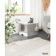 lionto Cat Litter Tray with Drawer & Shovel, 50.5 x 40.8 x 37 cm, Cat Litter Tray with 2 Outlets & Leak-Proof Base, for Cats up to 15 kg, Foldable, Durable PP Material, White/Grey lionto Cat Litter Tray with Drawer & Shovel, 50.5 x 40.8 x 37 cm, Cat Litter Tray with 2 Outlets & Leak-Proof Base, for Cats up to 15 kg, Foldable, Durable PP Material, White/Grey