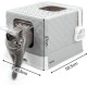 lionto Cat Litter Tray with Drawer & Shovel, 50.5 x 40.8 x 37 cm, Cat Litter Tray with 2 Outlets & Leak-Proof Base, for Cats up to 15 kg, Foldable, Durable PP Material, White/Grey lionto Cat Litter Tray with Drawer & Shovel, 50.5 x 40.8 x 37 cm, Cat Litter Tray with 2 Outlets & Leak-Proof Base, for Cats up to 15 kg, Foldable, Durable PP Material, White/Grey