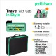 petisfam Portable Cat Litter Tray Travel No Leakage and Odour One-Handed Carry for Cats in Hotel, Car, Plane petisfam Portable Cat Litter Tray Travel No Leakage and Odour One-Handed Carry for Cats in Hotel, Car, Plane