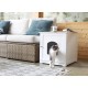 zoovilla Kitty Cat Litter Tray - White zoovilla Kitty Cat Litter Tray - White