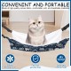 1 cat hammock, warming hammock, hammock with adjustable straps to keep your small pet happy, suitable for animals weighing less than 20 lbs, 48 x 38 cm 1 cat hammock, warming hammock, hammock with adjustable straps to keep your small pet happy, suitable for animals weighing less than 20 lbs, 48 x 38 cm