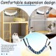 1 cat hammock, warming hammock, hammock with adjustable straps to keep your small pet happy, suitable for animals weighing less than 20 lbs, 48 x 38 cm 1 cat hammock, warming hammock, hammock with adjustable straps to keep your small pet happy, suitable for animals weighing less than 20 lbs, 48 x 38 cm