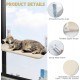 2 Window Lounger for Cats, 52 x 30 cm, Cat Hammock with Sturdy Suction Cups, Cat Window Lounger, Foldable Cat Bed, Window, Windowsill, Cat Lounger, up to 20 kg, for Smooth Surfaces 2 Window Lounger for Cats, 52 x 30 cm, Cat Hammock with Sturdy Suction Cups, Cat Window Lounger, Foldable Cat Bed, Window, Windowsill, Cat Lounger, up to 20 kg, for Smooth Surfaces