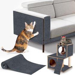 200 x 40 cm Self-Adhesive Cat Scratching Mat, Cat Scratching Mat, Scratch Protection for Sofa, Wall & Furniture, DIY Scratching Board, Anti-Scratch Carpet, Cat Tower Protection 200 x 40 cm Self-Adhesive Cat Scratching Mat, Cat Scratching Mat, Scratch Protection for Sofa, Wall & Furniture, DIY Scratching Board, Anti-Scratch Carpet, Cat Tower Protection