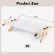 AMOSIJOY Cat Window Lounger, Sturdy Cat Hammock with Wooden and Metal Frame for Large Cats, Easily Adjustable Cat Bed for Windowsill, Bed Side, Drawer and Cabinet AMOSIJOY Cat Window Lounger, Sturdy Cat Hammock with Wooden and Metal Frame for Large Cats, Easily Adjustable Cat Bed for Windowsill, Bed Side, Drawer and Cabinet