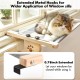 AMOSIJOY Cat Window Lounger, Sturdy Cat Hammock with Wooden and Metal Frame for Large Cats, Easily Adjustable Cat Bed for Windowsill, Bed Side, Drawer and Cabinet AMOSIJOY Cat Window Lounger, Sturdy Cat Hammock with Wooden and Metal Frame for Large Cats, Easily Adjustable Cat Bed for Windowsill, Bed Side, Drawer and Cabinet