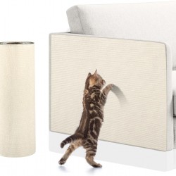 Adiwo 200 cm x 40 cm, Self-Adhesive Scratching Mat, Cat Scratching Mat, Scratch Protection, Sofa Cat, DIY Scratching Boards, Scratch Wall for Furniture, Scratching Carpet, Couch Protection (Cream) Adiwo 200 cm x 40 cm, Self-Adhesive Scratching Mat, Cat Scratching Mat, Scratch Protection, Sofa Cat, DIY Scratching Boards, Scratch Wall for Furniture, Scratching Carpet, Couch Protection (Cream)