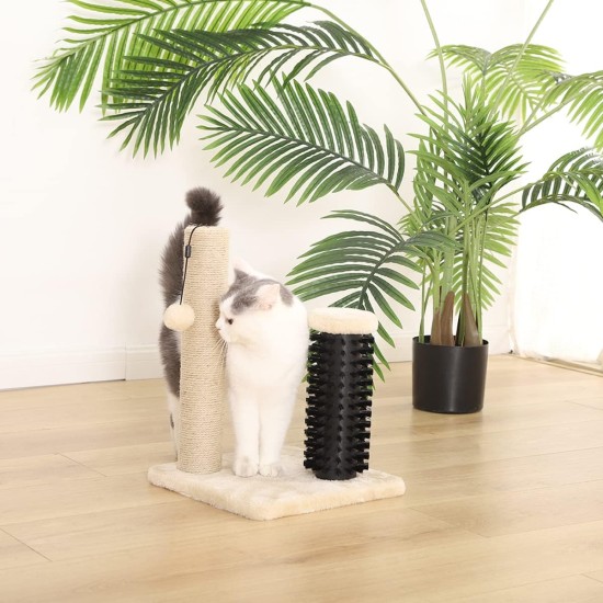 Amazon Basics Medium Cat Scratching Post, 40.01 x 40.01 x 80.01 cm, Grey Amazon Basics Medium Cat Scratching Post, 40.01 x 40.01 x 80.01 cm, Grey