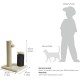 Amazon Basics Medium Cat Scratching Post, 40.01 x 40.01 x 80.01 cm, Grey Amazon Basics Medium Cat Scratching Post, 40.01 x 40.01 x 80.01 cm, Grey