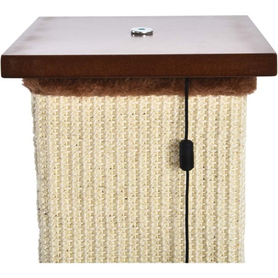 Amazon Basics Medium Cat Scratching Post, 40.01 x 40.01 x 80.01 cm, Grey Amazon Basics Medium Cat Scratching Post, 40.01 x 40.01 x 80.01 cm, Grey