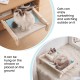 Arkyomi Cat Hammock Window Lounger, 2-in-1 Wooden Cat Hammock and Cat Bed, Cat Balcony for Windows, Cat Lounger, Windowsill, Cat, Window Seats for Large Multiple Cats Arkyomi Cat Hammock Window Lounger, 2-in-1 Wooden Cat Hammock and Cat Bed, Cat Balcony for Windows, Cat Lounger, Windowsill, Cat, Window Seats for Large Multiple Cats
