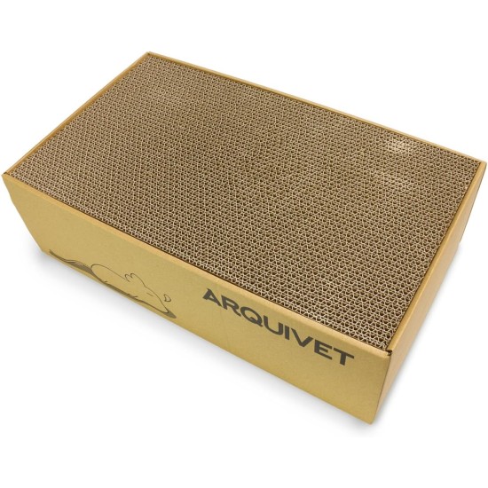 Arquivet Cardboard Scratching Board for Cats Natural 43.5 x 29.5 x 14 cm Arquivet Cardboard Scratching Board for Cats Natural 43.5 x 29.5 x 14 cm