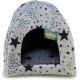 Arquivet Igloo Black Stars for Dogs and Cats with Removable Cushion 40 x 40 x 45 cm Pet Cave Dog Bed for Dogs and Cats Arquivet Igloo Black Stars for Dogs and Cats with Removable Cushion 40 x 40 x 45 cm Pet Cave Dog Bed for Dogs and Cats