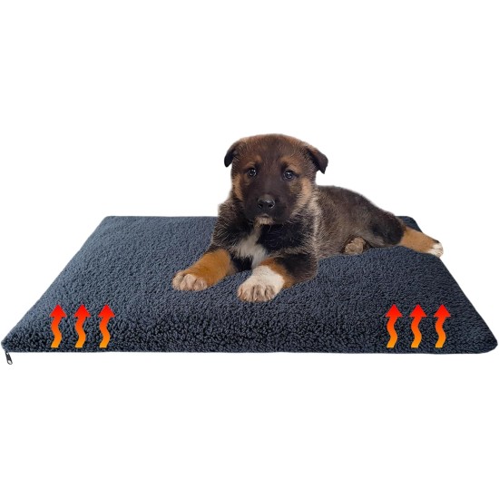 Aveanit Self-Heating Blanket for Cats and Dogs, Washable Thermal Blanket Cat Cushion, Pets Heat Mat, Washable Puppy Thermal Blanket, Self-Warming Winter Warmth Dog Mat, Colour Graphite, 70 x 50 cm Aveanit Self-Heating Blanket for Cats and Dogs, Washable Thermal Blanket Cat Cushion, Pets Heat Mat, Washable Puppy Thermal Blanket, Self-Warming Winter Warmth Dog Mat, Colour Graphite, 70 x 50 cm