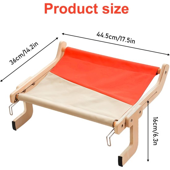 BAIFULAI Cat Hammock for Windows, Cat Window Lounger, 44.5 x 36 cm, Adjustable Cat Hammock, Window Lounger for Cats, Stable Cat Hammock, Cat Bed for up to 20 kg BAIFULAI Cat Hammock for Windows, Cat Window Lounger, 44.5 x 36 cm, Adjustable Cat Hammock, Window Lounger for Cats, Stable Cat Hammock, Cat Bed for up to 20 kg