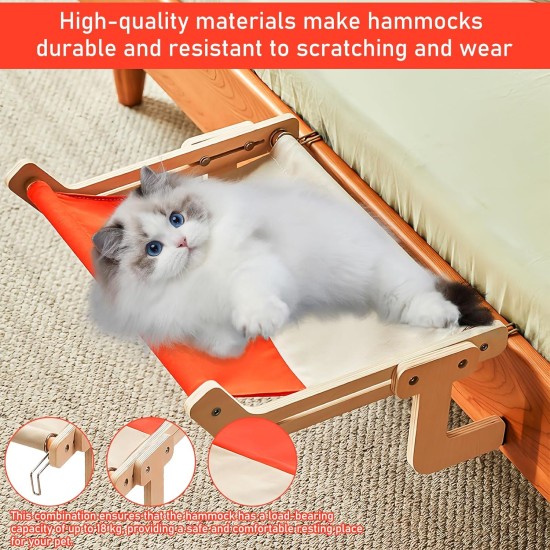 BAIFULAI Cat Hammock for Windows, Cat Window Lounger, 44.5 x 36 cm, Adjustable Cat Hammock, Window Lounger for Cats, Stable Cat Hammock, Cat Bed for up to 20 kg BAIFULAI Cat Hammock for Windows, Cat Window Lounger, 44.5 x 36 cm, Adjustable Cat Hammock, Window Lounger for Cats, Stable Cat Hammock, Cat Bed for up to 20 kg