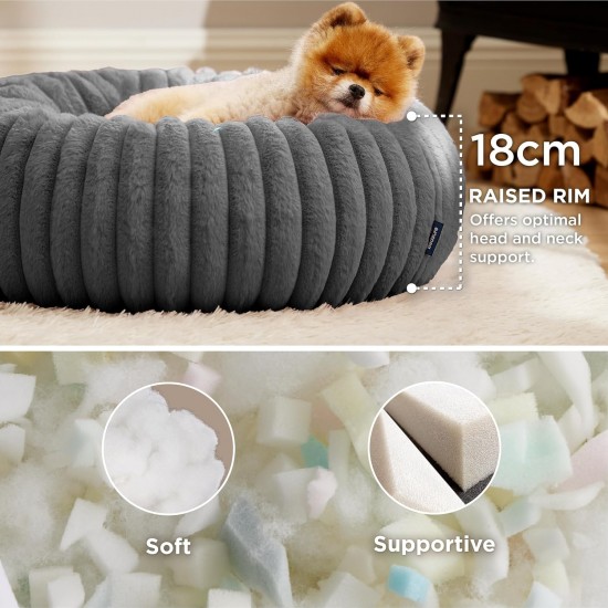 BEDSURE Cat Beds for House Cats, Camel, 51 x 51 x 15 cm BEDSURE Cat Beds for House Cats, Camel, 51 x 51 x 15 cm
