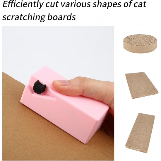 BOXOB Katzenkratzer Schneider, Kartonstreifenschneider für Katzenkratzbäume Karton Schneider Katzen Handgeführte DIY-Kartonschneidegeräte für Tierbesitzer Tierliebhaber (Weiß) BOXOB Katzenkratzer Schneider, Kartonstreifenschneider für Katzenkratzbäume Karton Schneider Katzen Handgeführte DIY-Kartonschneidegeräte für Tierbesitzer Tierliebhaber (Weiß)