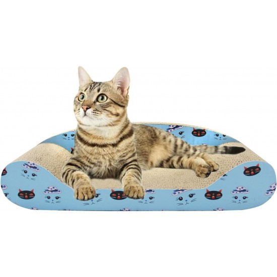 BPS Kratzbrett für Katzen Scraper Cats Karton Papier enthalten Katzenminze Grass 2 Modelle Wählen Sie 50 x 22,5 x 13,5 cm (Sofa-Form) BPS-10057