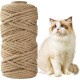 BUCOMTU Sisal Rope for Scratching Post, 6 mm x 50 m, Special Replacement Rope, DIY Craft Material, Home Garden Decoration, Hemp Rope BUCOMTU Sisal Rope for Scratching Post, 6 mm x 50 m, Special Replacement Rope, DIY Craft Material, Home Garden Decoration, Hemp Rope