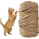 BUCOMTU Sisal Rope for Scratching Post, 6 mm x 50 m, Special Replacement Rope, DIY Craft Material, Home Garden Decoration, Hemp Rope BUCOMTU Sisal Rope for Scratching Post, 6 mm x 50 m, Special Replacement Rope, DIY Craft Material, Home Garden Decoration, Hemp Rope