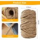 BUCOMTU Sisal Rope for Scratching Post, 6 mm x 50 m, Special Replacement Rope, DIY Craft Material, Home Garden Decoration, Hemp Rope BUCOMTU Sisal Rope for Scratching Post, 6 mm x 50 m, Special Replacement Rope, DIY Craft Material, Home Garden Decoration, Hemp Rope