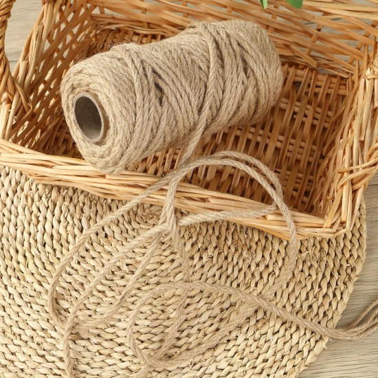 BUCOMTU Sisal Rope for Scratching Post, 6 mm x 50 m, Special Replacement Rope, DIY Craft Material, Home Garden Decoration, Hemp Rope BUCOMTU Sisal Rope for Scratching Post, 6 mm x 50 m, Special Replacement Rope, DIY Craft Material, Home Garden Decoration, Hemp Rope