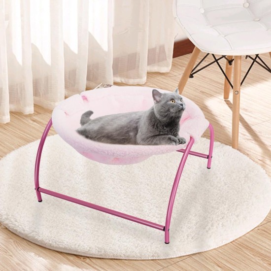 BUYTER Pat Bed, Cat Hammock, Freestanding, Raise Dog Sleeping Bed, Sturdy Structure, Removable, Excellent Breathability, Easy Assembly (Black, Winter) BUYTER Pat Bed, Cat Hammock, Freestanding, Raise Dog Sleeping Bed, Sturdy Structure, Removable, Excellent Breathability, Easy Assembly (Black, Winter)