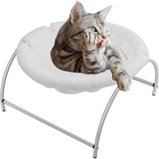 BUYTER Pat Bed, Cat Hammock, Freestanding, Raise Dog Sleeping Bed, Sturdy Structure, Removable, Excellent Breathability, Easy Assembly (Black, Winter) BUYTER Pat Bed, Cat Hammock, Freestanding, Raise Dog Sleeping Bed, Sturdy Structure, Removable, Excellent Breathability, Easy Assembly (Black, Winter)