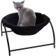 BUYTER Pat Bed, Cat Hammock, Freestanding, Raise Dog Sleeping Bed, Sturdy Structure, Removable, Excellent Breathability, Easy Assembly (Black, Winter) BUYTER Pat Bed, Cat Hammock, Freestanding, Raise Dog Sleeping Bed, Sturdy Structure, Removable, Excellent Breathability, Easy Assembly (Black, Winter)