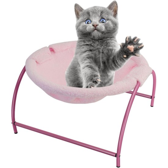 BUYTER Pat Bed, Cat Hammock, Freestanding, Raise Dog Sleeping Bed, Sturdy Structure, Removable, Excellent Breathability, Easy Assembly (Black, Winter) BUYTER Pat Bed, Cat Hammock, Freestanding, Raise Dog Sleeping Bed, Sturdy Structure, Removable, Excellent Breathability, Easy Assembly (Black, Winter)