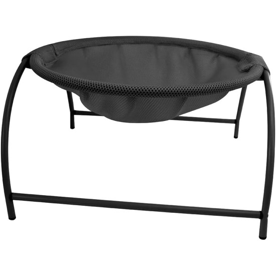 BUYTER Pat Bed, Cat Hammock, Freestanding, Raise Dog Sleeping Bed, Sturdy Structure, Removable, Excellent Breathability, Easy Assembly (Black, Winter) BUYTER Pat Bed, Cat Hammock, Freestanding, Raise Dog Sleeping Bed, Sturdy Structure, Removable, Excellent Breathability, Easy Assembly (Black, Winter)
