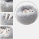 Bed for Cats, Dog Cushion, Fluffy Cat Bed Set with Blanket, Round Cat Bed, Plush Dog Bed, 2 Pieces, Soft Warm Pet Bed + Pet Blanket for Cats and Small Dogs, Light Grey, 50 cm Bed for Cats, Dog Cushion, Fluffy Cat Bed Set with Blanket, Round Cat Bed, Plush Dog Bed, 2 Pieces, Soft Warm Pet Bed + Pet Blanket for Cats and Small Dogs, Light Grey, 50 cm