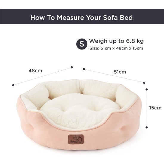 Bedsure Washable Cat Bed - 51 x 48 x 15 cm, Cat Bed Grey with Double-Sided Inner Cushion, Cat Sleeping Seat for Cats or Small Dogs Bedsure Washable Cat Bed - 51 x 48 x 15 cm, Cat Bed Grey with Double-Sided Inner Cushion, Cat Sleeping Seat for Cats or Small Dogs