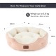 Bedsure Washable Cat Bed - 51 x 48 x 15 cm, Cat Bed Grey with Double-Sided Inner Cushion, Cat Sleeping Seat for Cats or Small Dogs Bedsure Washable Cat Bed - 51 x 48 x 15 cm, Cat Bed Grey with Double-Sided Inner Cushion, Cat Sleeping Seat for Cats or Small Dogs
