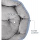 Bedsure Washable Cat Bed - 51 x 48 x 15 cm, Cat Bed Grey with Double-Sided Inner Cushion, Cat Sleeping Seat for Cats or Small Dogs Bedsure Washable Cat Bed - 51 x 48 x 15 cm, Cat Bed Grey with Double-Sided Inner Cushion, Cat Sleeping Seat for Cats or Small Dogs