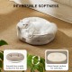 Bedsure Washable Cat Bed - 51 x 48 x 15 cm, Cat Bed Grey with Double-Sided Inner Cushion, Cat Sleeping Seat for Cats or Small Dogs Bedsure Washable Cat Bed - 51 x 48 x 15 cm, Cat Bed Grey with Double-Sided Inner Cushion, Cat Sleeping Seat for Cats or Small Dogs