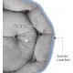 Bedsure Washable Cat Bed - 51 x 48 x 15 cm, Cat Bed Grey with Double-Sided Inner Cushion, Cat Sleeping Seat for Cats or Small Dogs Bedsure Washable Cat Bed - 51 x 48 x 15 cm, Cat Bed Grey with Double-Sided Inner Cushion, Cat Sleeping Seat for Cats or Small Dogs