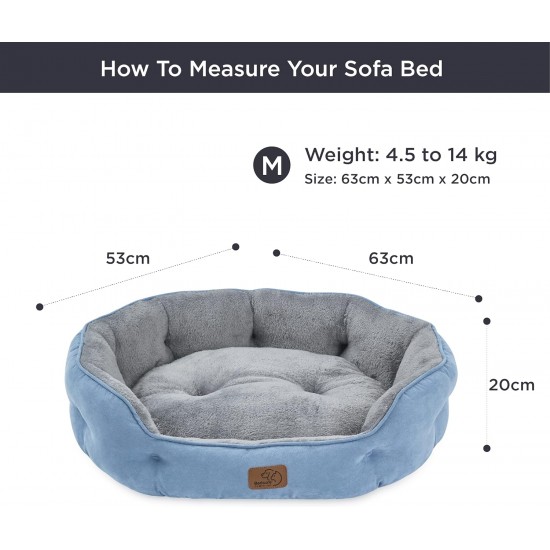 Bedsure Washable Cat Bed - 51 x 48 x 15 cm, Cat Bed Grey with Double-Sided Inner Cushion, Cat Sleeping Seat for Cats or Small Dogs Bedsure Washable Cat Bed - 51 x 48 x 15 cm, Cat Bed Grey with Double-Sided Inner Cushion, Cat Sleeping Seat for Cats or Small Dogs