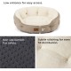 Bedsure Washable Cat Bed - 51 x 48 x 15 cm, Cat Bed Grey with Double-Sided Inner Cushion, Cat Sleeping Seat for Cats or Small Dogs Bedsure Washable Cat Bed - 51 x 48 x 15 cm, Cat Bed Grey with Double-Sided Inner Cushion, Cat Sleeping Seat for Cats or Small Dogs