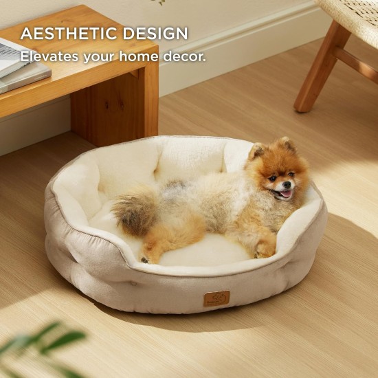 Bedsure Washable Cat Bed - 51 x 48 x 15 cm, Cat Bed Grey with Double-Sided Inner Cushion, Cat Sleeping Seat for Cats or Small Dogs Bedsure Washable Cat Bed - 51 x 48 x 15 cm, Cat Bed Grey with Double-Sided Inner Cushion, Cat Sleeping Seat for Cats or Small Dogs
