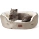Bedsure Washable Cat Bed - 51 x 48 x 15 cm, Cat Bed Grey with Double-Sided Inner Cushion, Cat Sleeping Seat for Cats or Small Dogs Bedsure Washable Cat Bed - 51 x 48 x 15 cm, Cat Bed Grey with Double-Sided Inner Cushion, Cat Sleeping Seat for Cats or Small Dogs