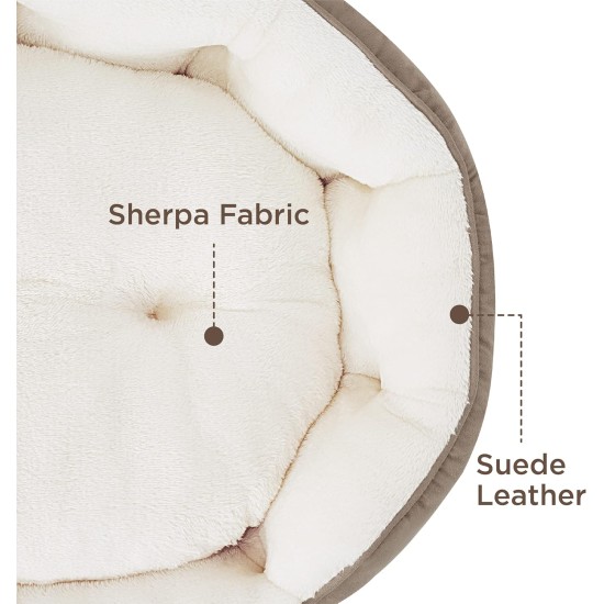 Bedsure Washable Cat Bed - 51 x 48 x 15 cm, Cat Bed Grey with Double-Sided Inner Cushion, Cat Sleeping Seat for Cats or Small Dogs Bedsure Washable Cat Bed - 51 x 48 x 15 cm, Cat Bed Grey with Double-Sided Inner Cushion, Cat Sleeping Seat for Cats or Small Dogs