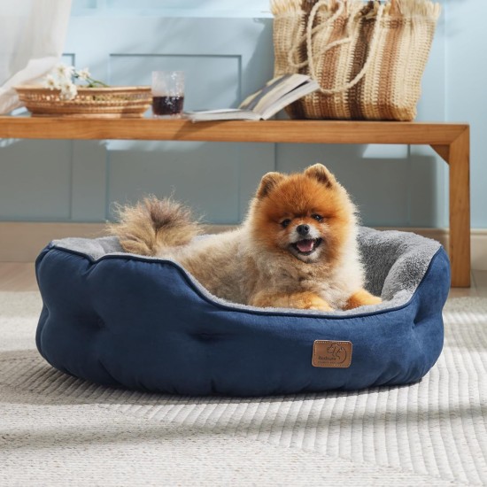 Bedsure Washable Cat Bed - 51 x 48 x 15 cm, Cat Bed Grey with Double-Sided Inner Cushion, Cat Sleeping Seat for Cats or Small Dogs Bedsure Washable Cat Bed - 51 x 48 x 15 cm, Cat Bed Grey with Double-Sided Inner Cushion, Cat Sleeping Seat for Cats or Small Dogs